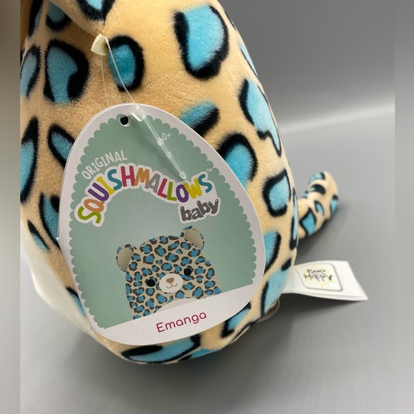 Squishmallows Emanga Leopard Plush Toy 7 Inches Baby Bee Happy Kellytoy - Picture 4 of 4